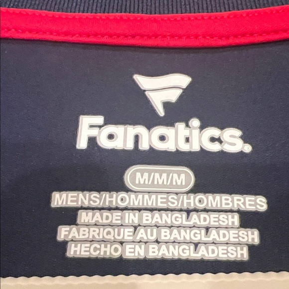 Fanatics Men's Dark Blue Polo with White Logo - Picture 3 of 7